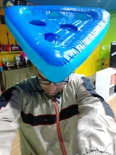 Anillos de sombrero de fiesta inflables para niños y adultos, Juguetes Divertidos para lanzar anillo, herramientas de virola con cabeza de ciervo, utillaje para Halloween y Navidad