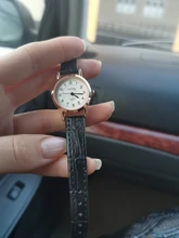 Relojes pequeños de cuero con nudo de bambú para mujer, pulsera de cuarzo con puntero azul, diseño Vintage