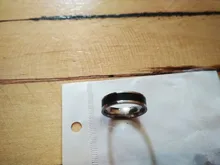 SHOUMAN-anillo de acero inoxidable 316L con abalorio para mujer, sortija con grabado personalizado, Color oro rosa, Blanco, Negro, para hombre y mujer