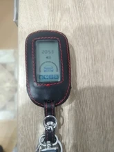 Nueva funda B92 de cuero genuino para Starline B92 B62 B64 B95, control remoto de alarma de coche, llavero LCD, cubierta de llave, envío gratis