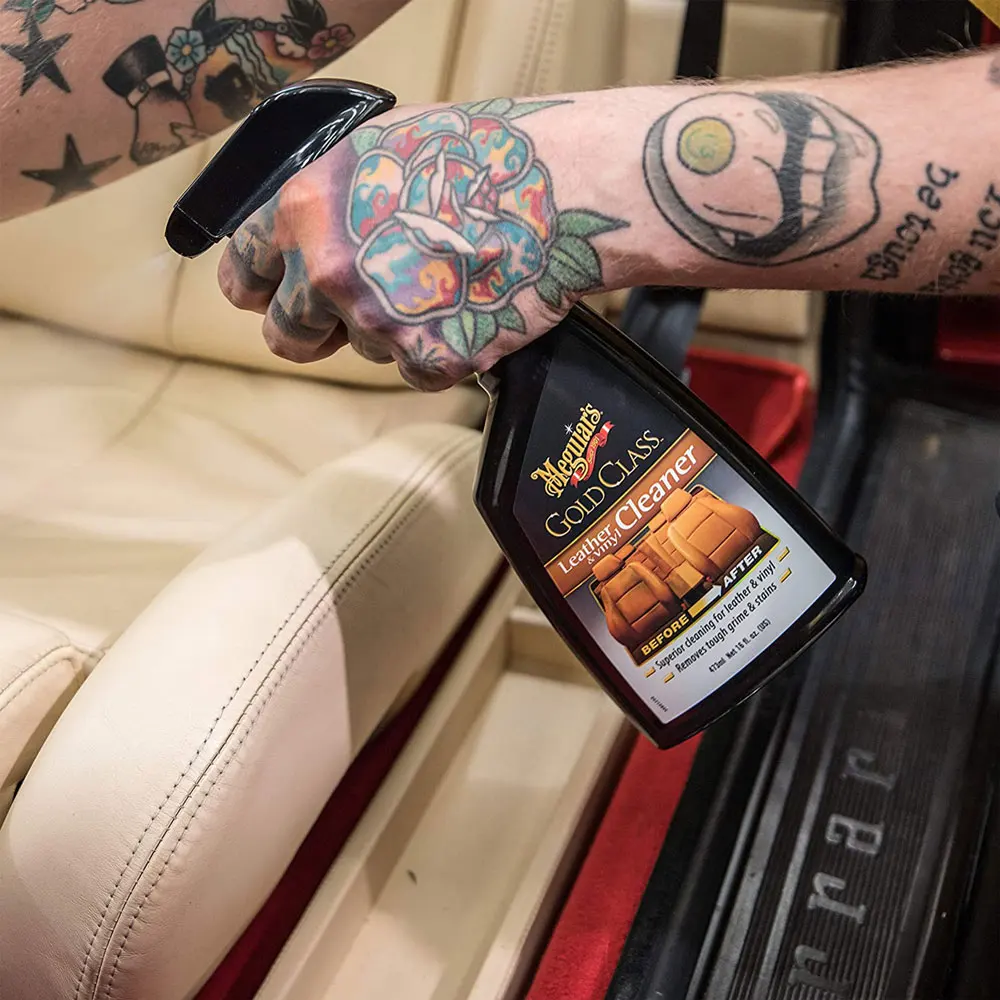 How To Use Meguiar's NEW 2010 Gold Class Rich Leather Cleaner and