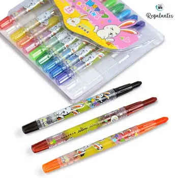 

Regalantes, lapices de cera de colores, material escolar, lapices de colores, vuelta al cole, set escritorio