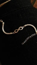 Pulsera Infinity con diamantes de imitación para hombre y mujer, joyería