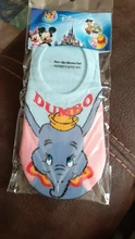 Anime Disney Simba Dumbo calcetines jabalí Mickey Minnie Pato Donald Stitch impresión calcetín divertido primavera otoño corto Anime barco calcetín