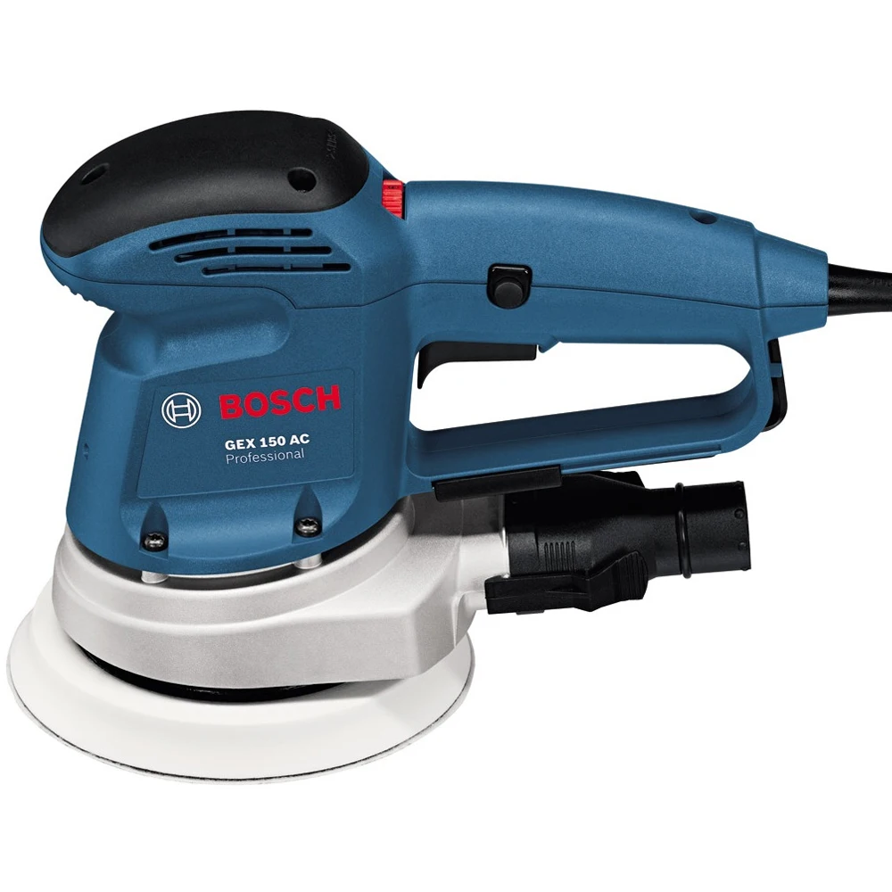 Машина шлифовальная эксцентриковая Bosch GEX 150 AC (Мощность 340 Вт, диск 150 мм, 12000 об/мин, подключение пылесоса)