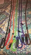 Correa para adiestramiento de perros antideslizante, correa de nailon para perros, Collar de tracción ajustable para M S \ L \ XL