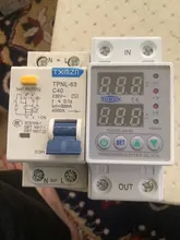 Under-Voltage-Protective-Device Relay Protector Current Din Rail 63A Over-Voltage Dual-Display