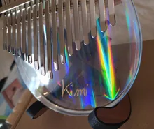 Stick Hammer Tuner Piano-Finger-Piano-Gift Kalimba-Case Thumb Acrylic Transparent 17-Key