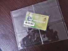 Tarjetero transparente resistente al agua, portadores de identificación de plástico para proteger tarjetas de crédito, Protector de tarjetas, 10 Uds.