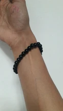 Pulseras de piedra de ojo de tigre de obsidiana para hombre, cuentas de piedra Natural, Pulsera de Yoga, abalorio, regalo, joyería 2020