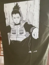 Camiseta de Shikamaru para hombre y mujer, camiseta de Manga corta de algodón, camiseta de Anime Harajuku