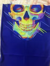Mascarilla facial con pechera de calavera para deportes al aire libre, máscaras multifuncionales para el cuello, a prueba de viento, antipolvo, Rashguard, transpirables, sin costuras
