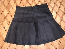 QRWR-minifaldas plisadas para mujer, faldas coreanas de cintura alta, a cuadros, sexys, con cremallera, 2020