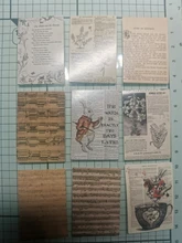 Señor papel 100 unids/caja Vintage Story Kraft papel recortes/fabricación de tarjetas/proyecto de diario DIY diario decoración tarjetas LOMO