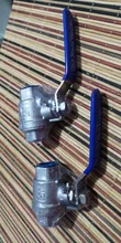 Stainless-Steel Ball-Valve Vinyl-Handle Female SS304 BSPT with 1-1/2-2P Full-Port 3/8-