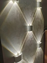 Led Wall Lamp Aluminum Outdoor IP65 Waterproof Up Down Wall Light For Home Stair Bedroom