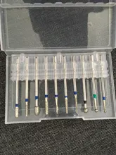 10 unids/caja de taladro clavo poco Rotery de fresado para manicura pedicura archivos cutícula Burr herramientas de uñas Accesorios