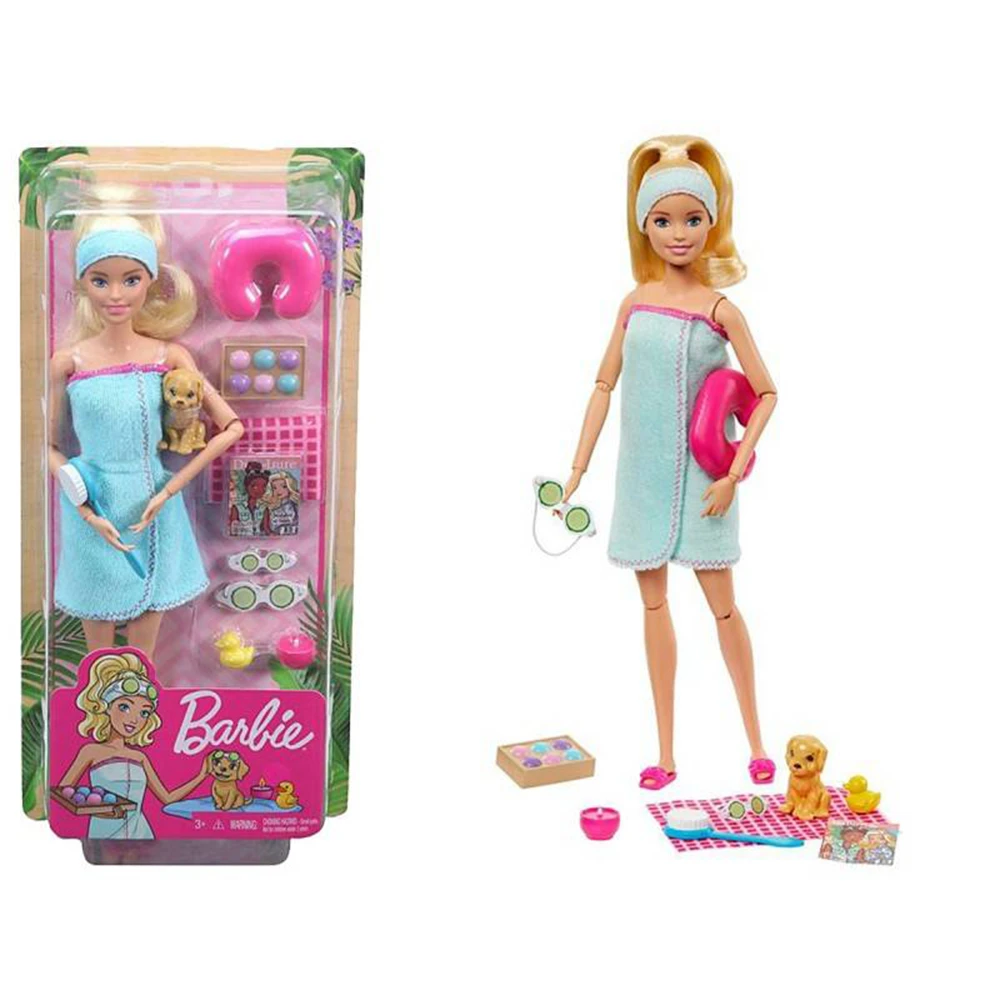 Barbie – bien être, journée Spa, poupée avec accessoires | AliExpress