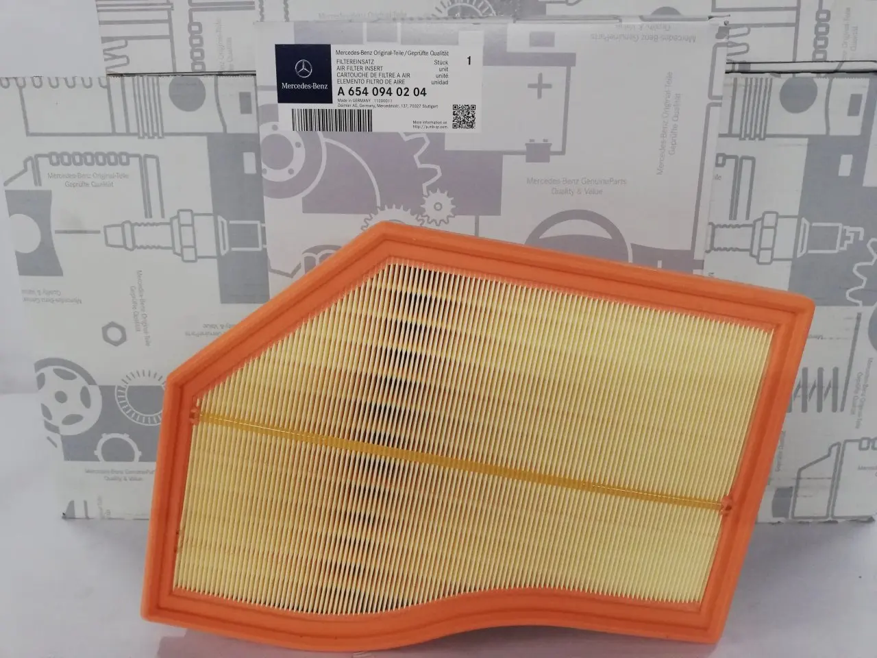 

Оригинальный фильтр для Mercedes A6540940204, воздушный фильтр