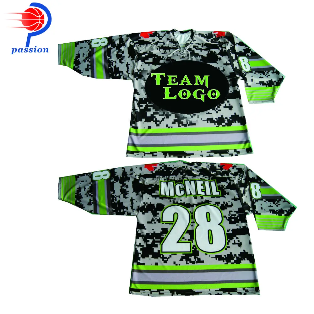 5 Pcs 35 Each 2021 New Camo Green Ice Hockey Jersey For Sale Ice Hockey Jerseys AliExpress