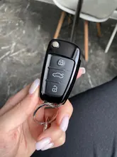 Funda de goma para mando a distancia de coche Audi, repuesto de 3 botones para A1 S1 A3 A4 A5 A6 A8 Q5 Q7 TT RS