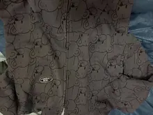 Sudadera con capucha para mujer, de dibujos animados, de oso, primavera y verano, con cremallera, moda coreana, 12345-Lillte