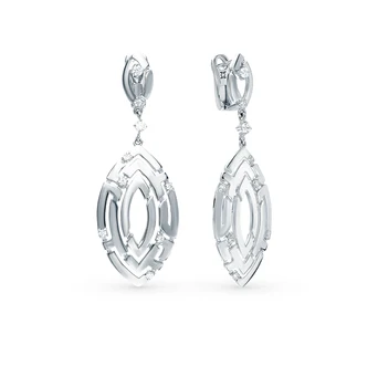 

Silver earrings with cubic zirconia sunlight sample 925