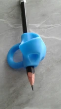 Lápiz para escribir soporte para sartén para niños, lápiz para escribir sartén de silicona para soporte para aprender a practicar, agarre, dispositivo para corregir postura, 1 Uds.