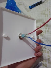 16mm 12mm interruptor de botón de metal botón impermeable circular plana Botón de luz LED auto-bloqueo auto-botón de Reinicio 1NO1NC