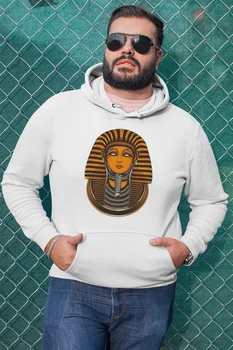 

Angemiel Wear Egyptian Pharaoh White Men 'S Hooded Sweatshirt