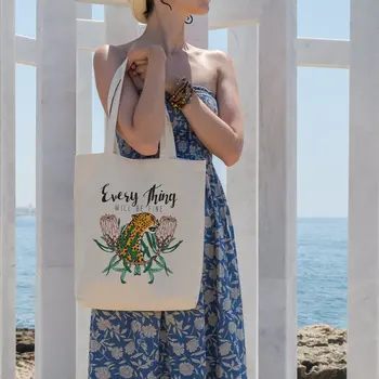 

Angemiel Bag Every Thing Leopard Shopping Beach Tote Bag