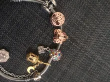 Noria de pata de corazón para mujer, corona O abalorio brillante de copo de nieve transparente, compatible con pulsera Pandora Original, joyería de plata 925