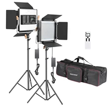 Neewer 480 conduziu a iluminação video da fotografia da luz, painel conduzido com tela lcd, controle remoto sem fio de 2.4g para a fotografia do produto plugue do reino unido