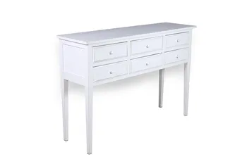 

Console Wood White DECAPADA 6 drawers 110X32X76