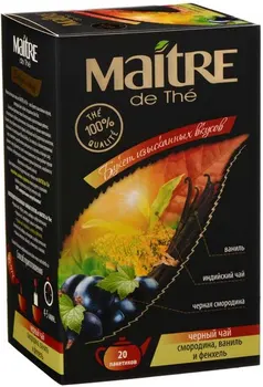 

Tea Maitre "bouquet of exquisite tastes", black with additives, 20 bags