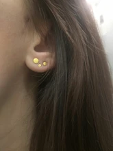 ROXI 3 unids/set 2/3/4mm Mini pendientes redondos de tuerca para mujeres y niñas pendientes inusuales Piercing 925 Plata de Ley joyería de boda