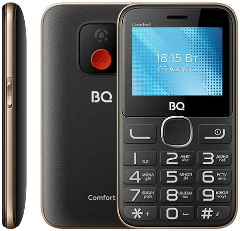 BQ 2301 Comfort Black+Gold | Мобильные телефоны и аксессуары