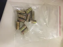 Rosca de acero al carbono M4 M6 M8 M10 para inserción de madera, Tuercas de cabeza hexagonal con brida para muebles, 5/10 Uds.