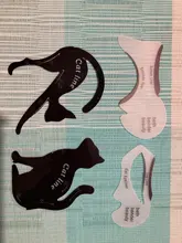 Plantilla para cejas, 2 uds. De tarjeta para delinear ojos, plantilla para delinear ojos, modelos de ojos, conformación de la plantilla, herramientas de maquillaje, sombra de ojos