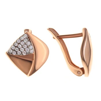 

Earrings made of silver with cubic zirconia