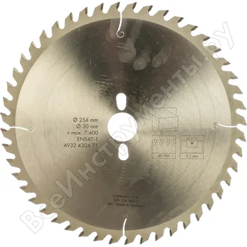 

Disk пильный Wood (254x30mm; 48Z) for AEG 4932430471