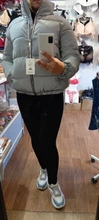 Puffer Jackets Coat Streetwear Reflective Women Winter Warm Night No AS262 Loose Fluorescent