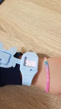 Relojes de conejo con funda abatible para niñas, reloj electrónico de goma para niños, femenino, Infantil, Saati