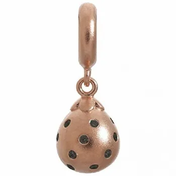 

63850-2 TRINKET ENDLESS AG BLACK SAR DROP ROSE