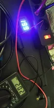 AC 70-500V 0,56 LED Digital del voltímetro del medidor de voltaje de voltios de instrumento herramienta 2 cables rojo verde azul pantalla 110V 220V de 0,56 pulgadas