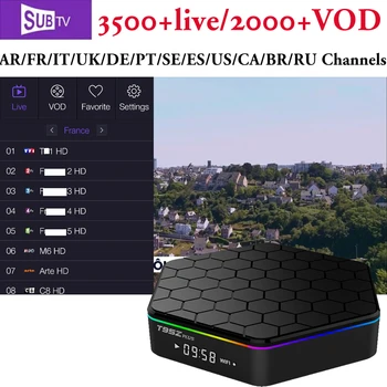 

Portugal IPTV Set Top Box T95Z Plus 1 year Subscription Subtv HD europe Arabic IPTV Canada Russia Albania Brazil Channels