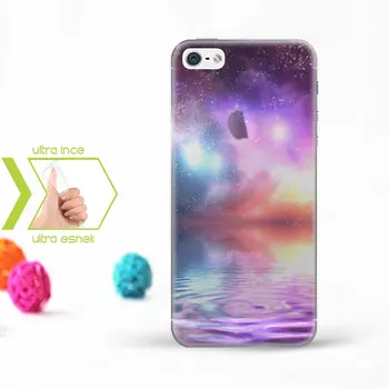 

Personalized iPhone 5-5S Slim Clear Silicone Phone Cover (Galaxy Temalı-2)
