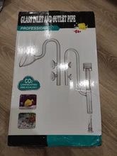 Aquarium Skimmer Lily-Pipe Fish-Tank-Accessories EXTERNAL-FILTER Glass Inflow Outflow