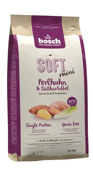 

Bosch soft mini with guinea fowl and trampoline semi-moisture Dog Food 1 kg