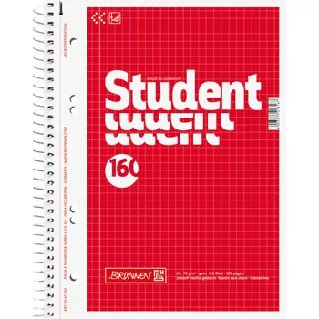 

Brunnen College Notebook, on the spring, 70 gr/m2, A5, 160 sheets per cage